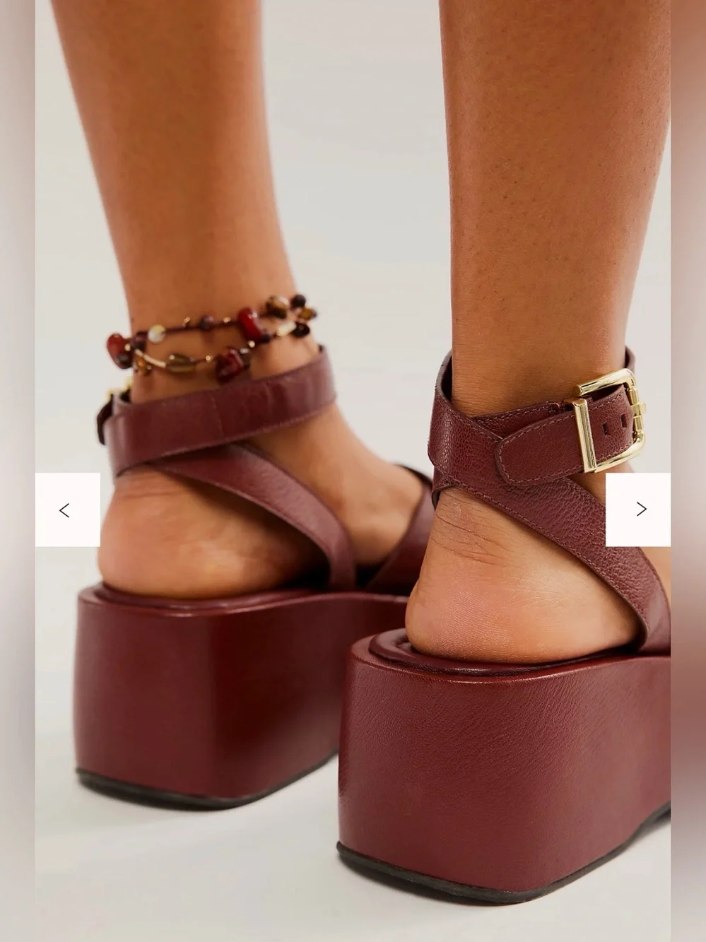 Free People Hazel Flatform - Platform Sandal Wedge Chunky Leather Boho Chic